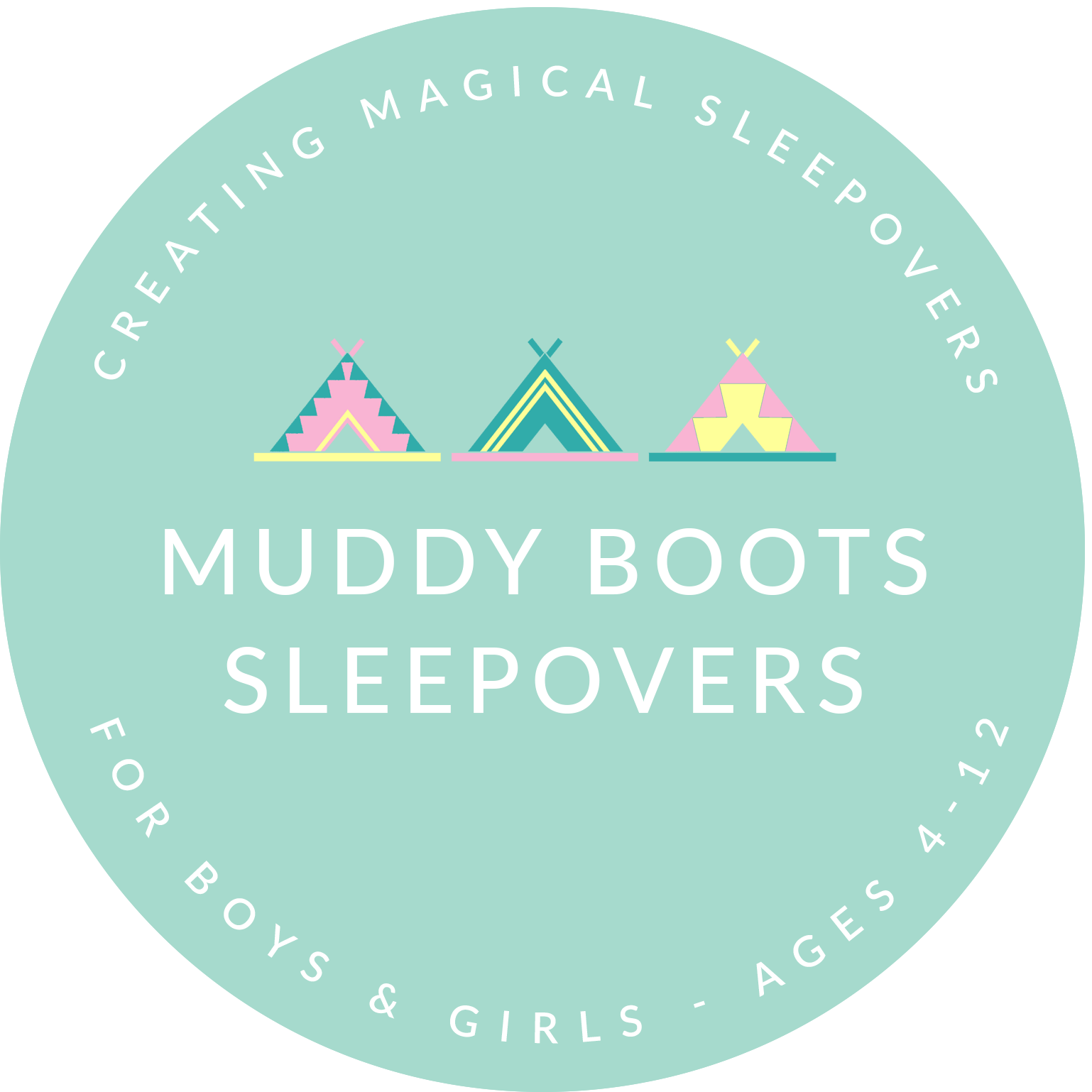 Muddy Boots sleepover-CIRCLE-LOGO-not london